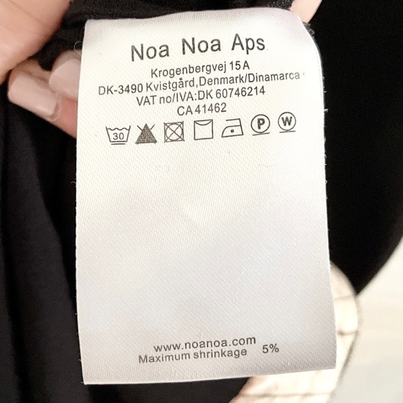 Anthropologie x Noa Noa Mini Dress Boho Relaxed fit Black Viscose Airy S - Picture 8 of 12